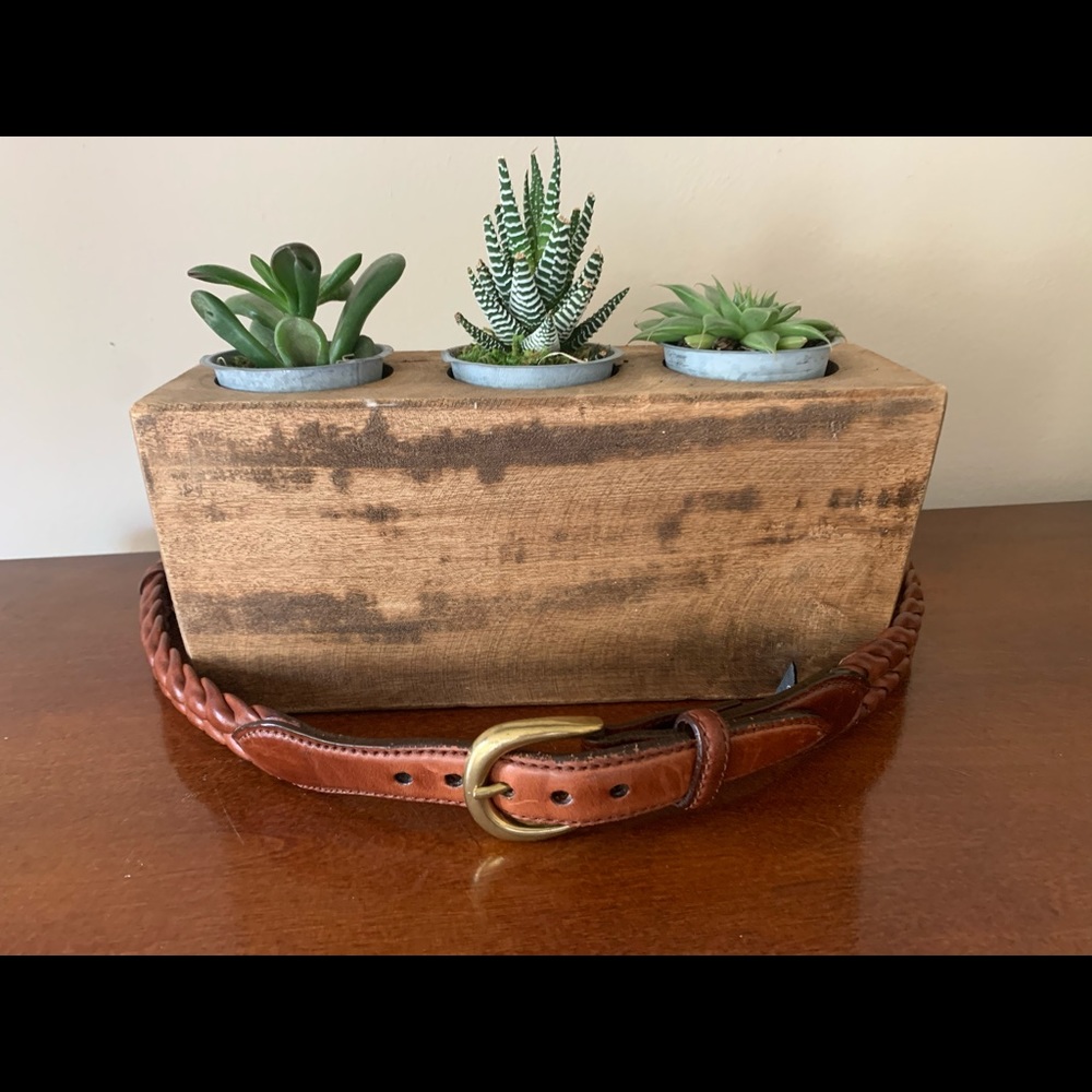 Brighton brown leather belt
